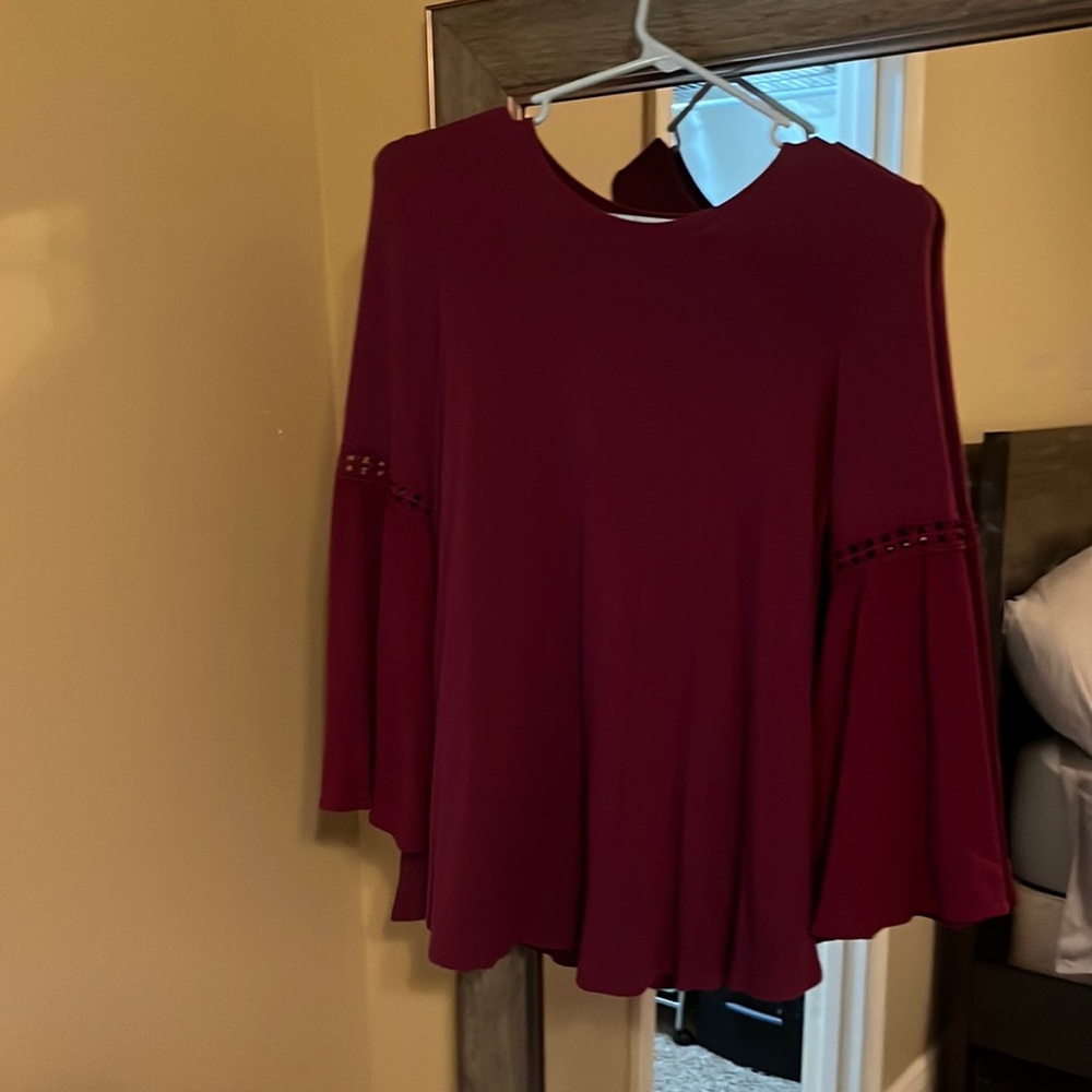 flare long sleeve shirt
